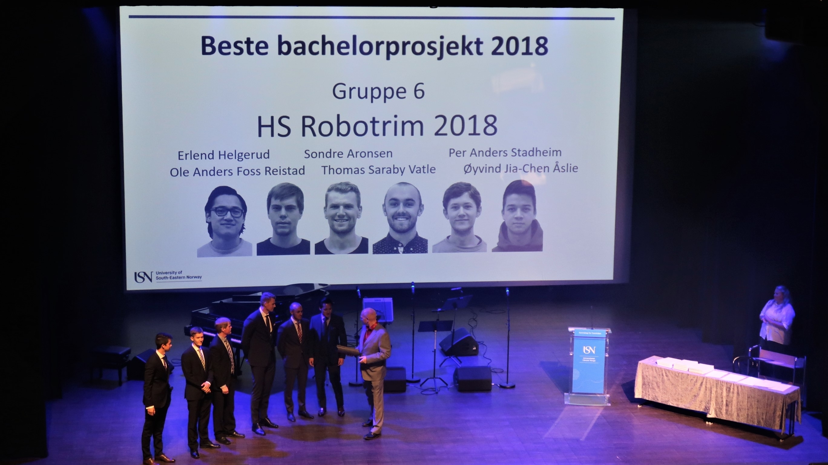 RoboTrim kåret beste bachelorprosjekt ved USN.